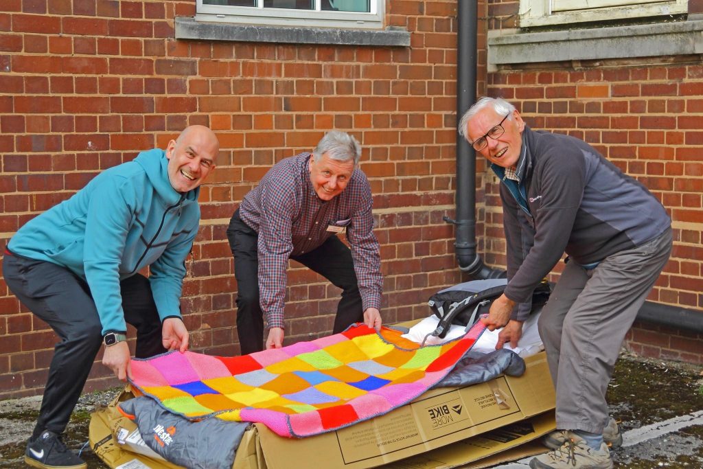 Sleep Out to Kit Out, with Rotarians.