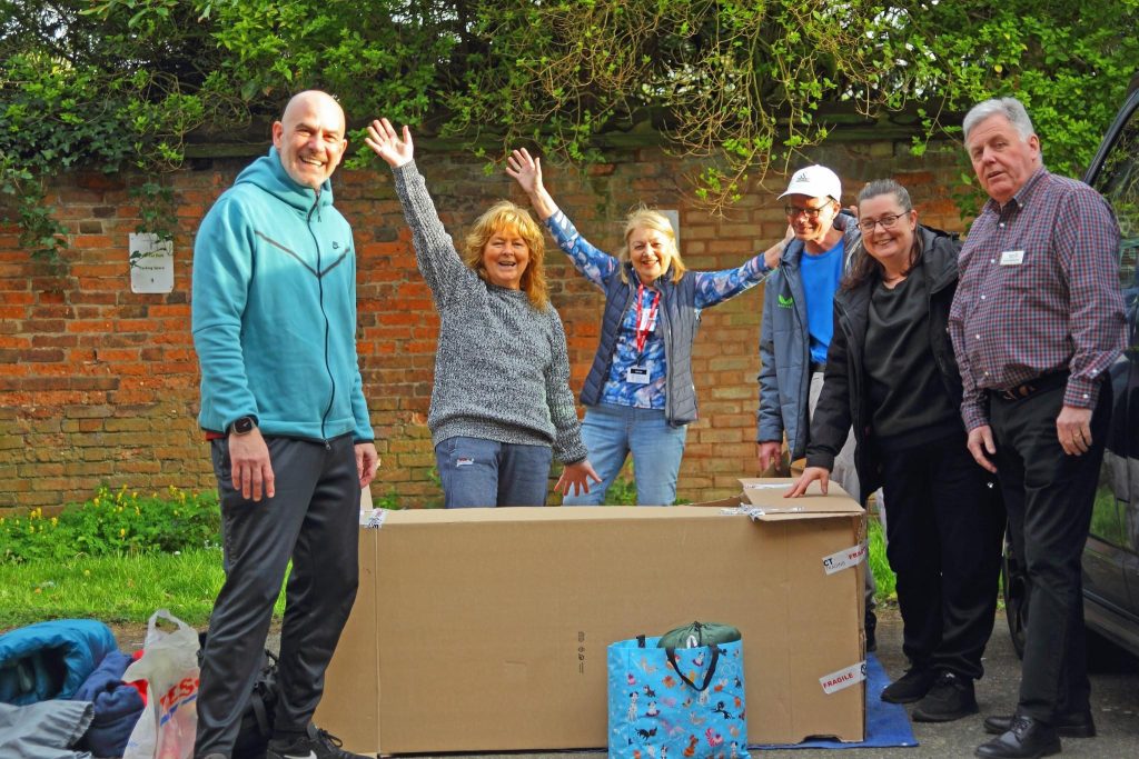 Sleep Out to Kit Out, with Cannock Rotarians.